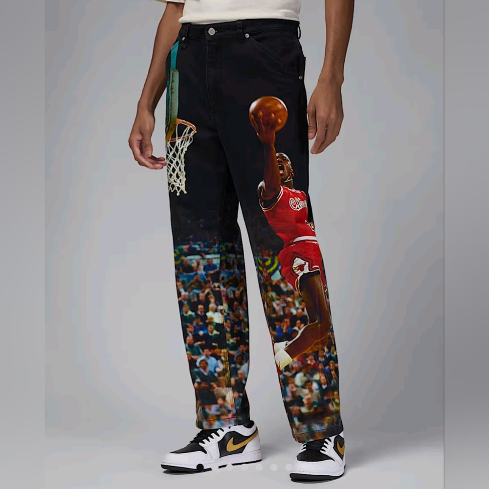 Nike Air Jordan Men's Michael Jordan Printed Twill Pants Size 36 HF0045-010 New
